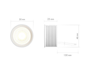 DK4000-8W dim Керамический светодиодный модуль. Белый с прозрачной линзой 60 градусов, 8 Вт, 4000К, диммируемый