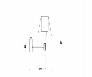 Настенный светильник (бра) Freya FR5196WL-01BBS