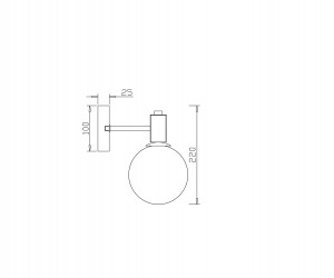 Настенный светильник (бра) Freya FR5175WL-01BS