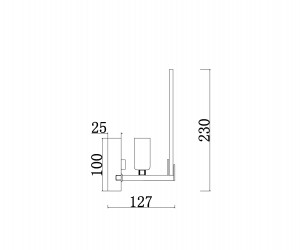 Настенный светильник (бра) Freya FR5197WL-01BS