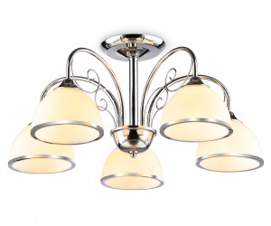 TR3182/5 CH/FR хром/белый матовый E27/5 max 40W D575*285