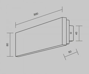 Настенный светильник (бра) Maytoni MOD461WL-L8BGK