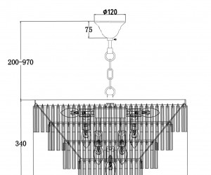 Подвесной светильник Maytoni MOD093PL-13BS