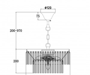Подвесной светильник Maytoni MOD093PL-04BS