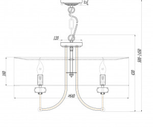 Подвесной светильник Maytoni ARM006PL-08G