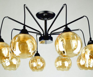 МС-XA1065/8 BK+CR (2) светильник потолочный [01085725]