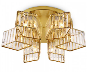 TR5211/6 GD/CL золото/прозрачный E27/6 max 40W D550*180