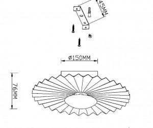 Настенный светильник (бра) Maytoni MOD233WL-L11BS3K