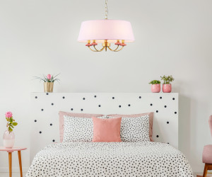 LH75021/5 GD/PI золото/розовый E14/5 max 40W D550*730