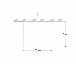 TN52881 SWH белый песок GX53 max 12W D97*70