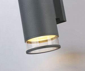 ST3818 GR/CL серый/прозрачный IP54 GU10 max 35W 187*90*160