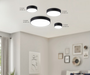 FV5522 BK черный LED 26W 4200K D220*58 (Без ПДУ)