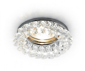 K206 CL/CH хром/прозрачный хруст MR16