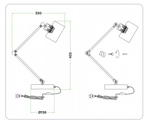 TR8153 BK черный E27 max 40W