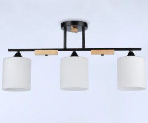 TR9551/3 BK/FR черный/белый матовый E27/3 max 40W 595*115*280