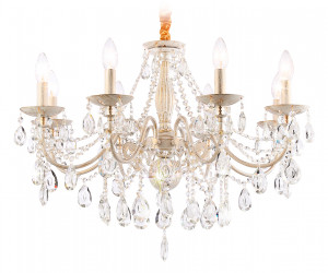 TR4945/8 WH/GD/CL белый/золото/прозрачный E14/8 max 40W D715*555