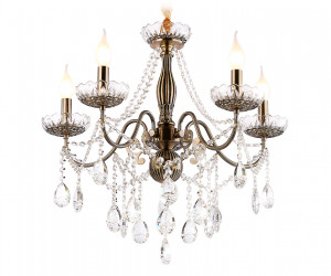 TR4949/5 SB/CL бронза/прозрачный E14/5 max 40W D620*585