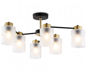 TR303325/6 BK/GD черный/золото E27/6 max 60W D680*270