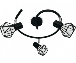 TR8624/3 BK/CH черный/хром E27*3 max 40W D330*175