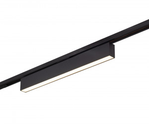 DK6630-BK Трековый светильник IP 20, 20 Вт, LED 3000, черный, алюминий