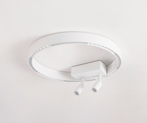 FL5805/1+2 WH белый 25W 3000K/4200K/6400K D400*95 (без ПДУ)