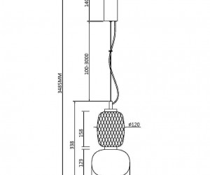 Подвесной светильник Maytoni MOD267PL-L18G3K