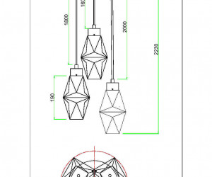 Подвесной светильник Maytoni MOD325PL-03G