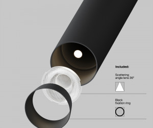 Трековый светильник Technical TR141-2-6W3K-M-B