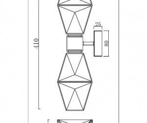 Настенный светильник (бра) Maytoni MOD325WL-02G