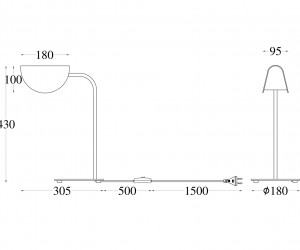 Настольный светильник Maytoni MOD126TL-01B