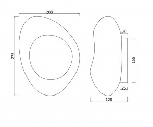 Настенный светильник (бра) Maytoni MOD306WL-01G