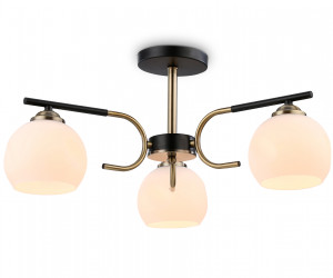 TR303311/3 BK/SB/FR черный/бронза/белый матовый E27*3 max 60W D560*250