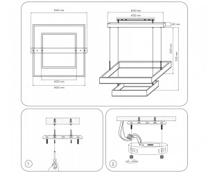 FA6633/2 BK черный 108W 600*600*720 (ПДУ РАДИО 2.4G)