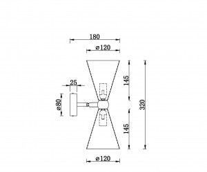 Настенный светильник (бра) Maytoni MOD108WL-02WG