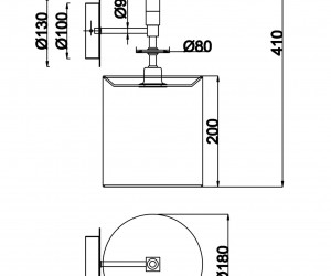 Настенный светильник (бра) Maytoni MOD066WL-01CH