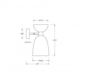 Настенный светильник (бра) Maytoni MOD113WL-01W