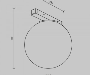 Трековый светильник Technical TR177-1-5WTW-B