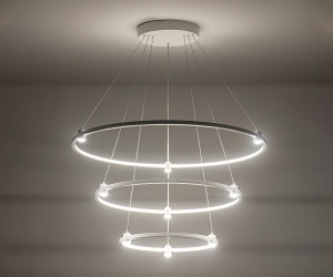 FL5511/3+9 WH белый 90W 3000K/4200K/6400K D800/600/400*1300 (без ПДУ)