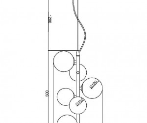Подвесной светильник Maytoni MOD545PL-06BS