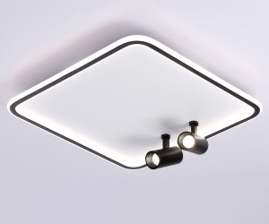 FL5115/1+2 WH/BK белый/черный 97W 3000K-6400K 480*480*130 (ПДУ ИК)