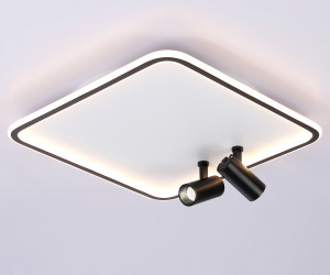 FL5115/1+2 WH/BK белый/черный 97W 3000K-6400K 480*480*130 (ПДУ ИК)