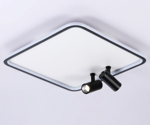 FL5115/1+2 WH/BK белый/черный 97W 3000K-6400K 480*480*130 (ПДУ ИК)