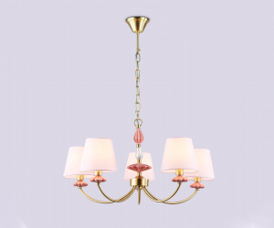 LH75024/5 GD/PI золото/розовый E14/5 max 40W D700*780