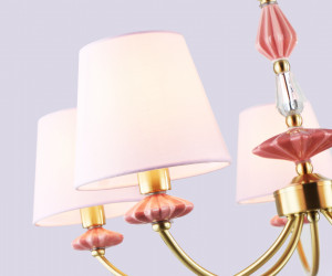 LH75024/5 GD/PI золото/розовый E14/5 max 40W D700*780