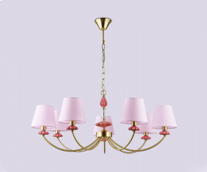 LH75025/7 GD/PI золото/розовый E14/7 max 40W D890*800