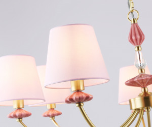 LH75025/7 GD/PI золото/розовый E14/7 max 40W D890*800