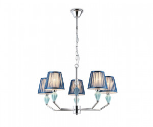 LH75061/5 CH/DB хром/темно синий E14/5 max 40W D690*810