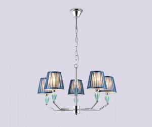 LH75061/5 CH/DB хром/темно синий E14/5 max 40W D690*810