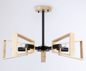 TR80495/5 BK/LW черный/светлое дерево E14/5 max 60W D620*430