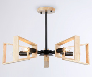 TR80495/5 BK/LW черный/светлое дерево E14/5 max 60W D620*430